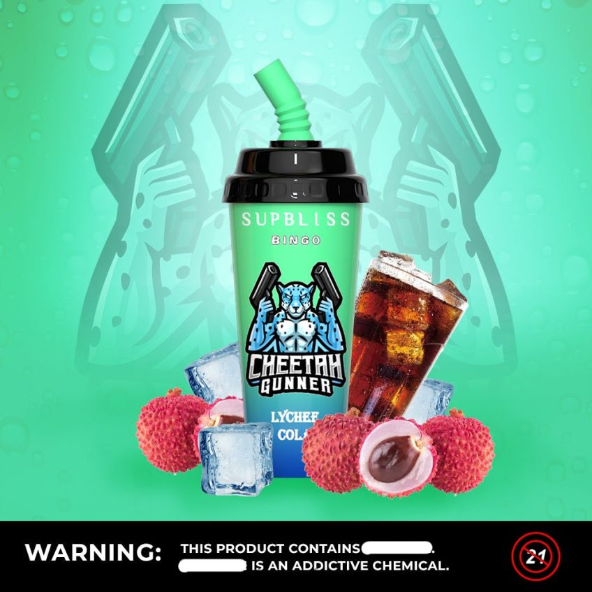 RandM Tornado Marseille Avis - RandM Supbliss Bingo Appareil à dosettes de vape 8000 1 pièce litchi cola 8V0DL0264