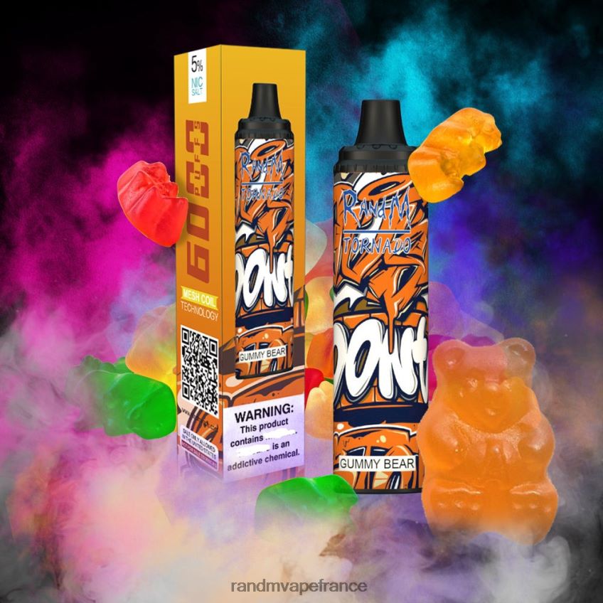 RandM Vape France - RandM Tornado Dispositif de contrôle du flux d\'air 6000, 1 pièce menthe fraîche 8V0DL0282