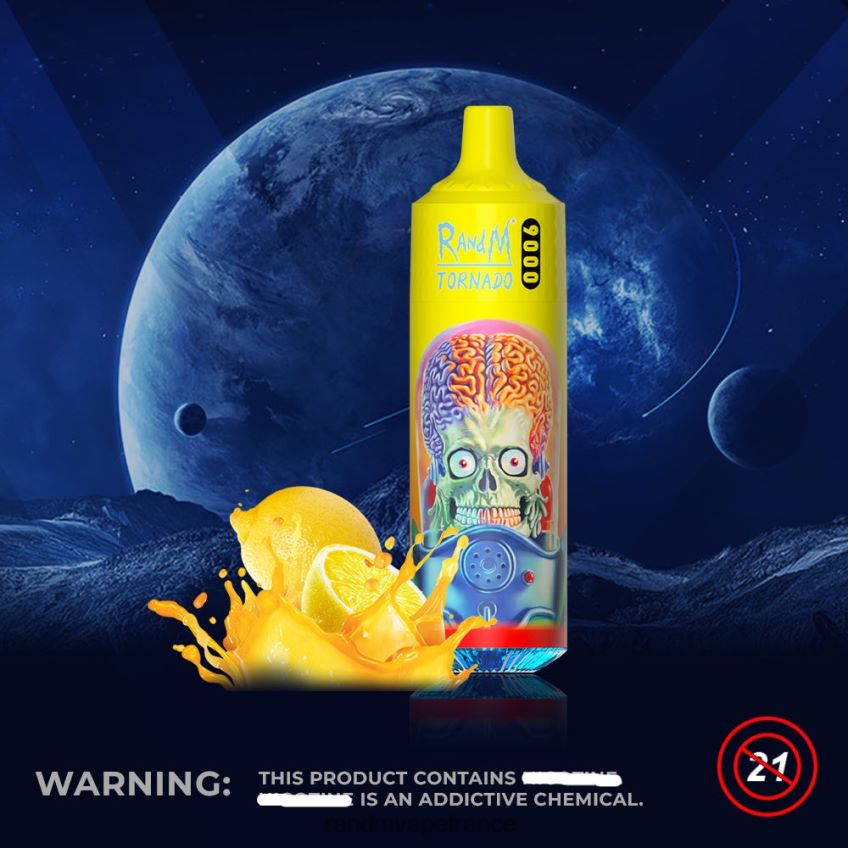RandM Vape France - RandM Tornado Appareil à dosettes de vape 9000 1pc version 2 citron vert 8V0DL0152