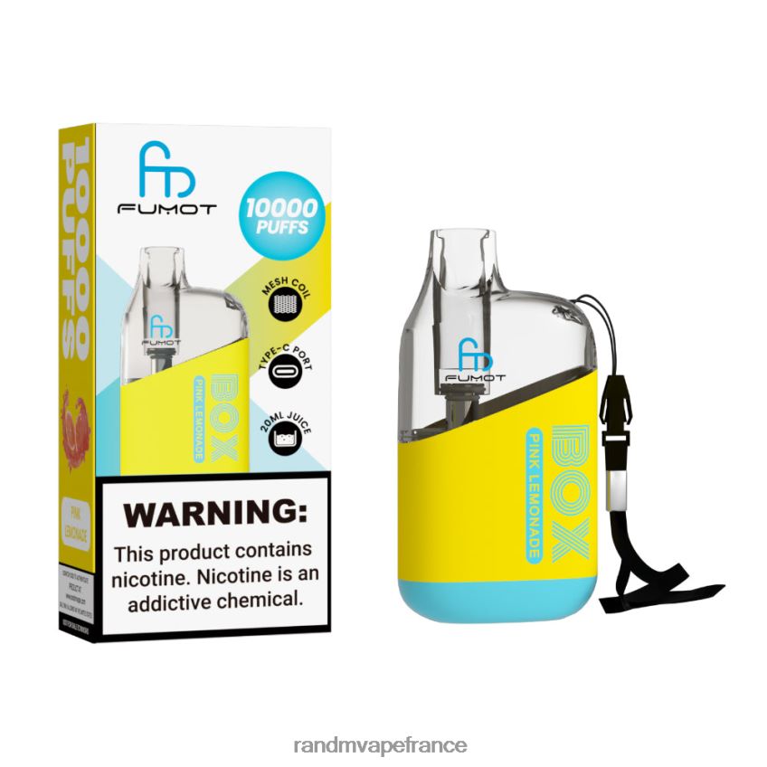 RandM Prix - Fumot Original RandM Tornado Box Dispositif de vape de contrôle du débit d'air 10000 1 pièce limonade rose 8V0DL096
