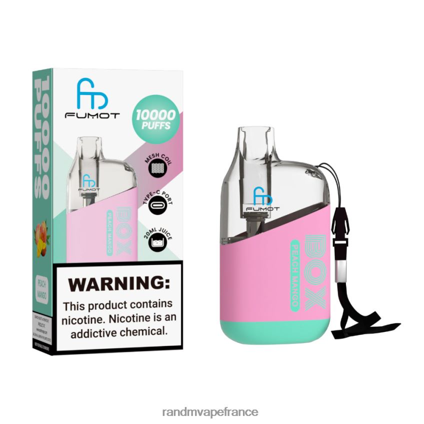 RandM Shop Avis - Fumot Original RandM Tornado Box Dispositif de vape de contrôle du débit d'air 10000 1 pièce pêche mangue 8V0DL090