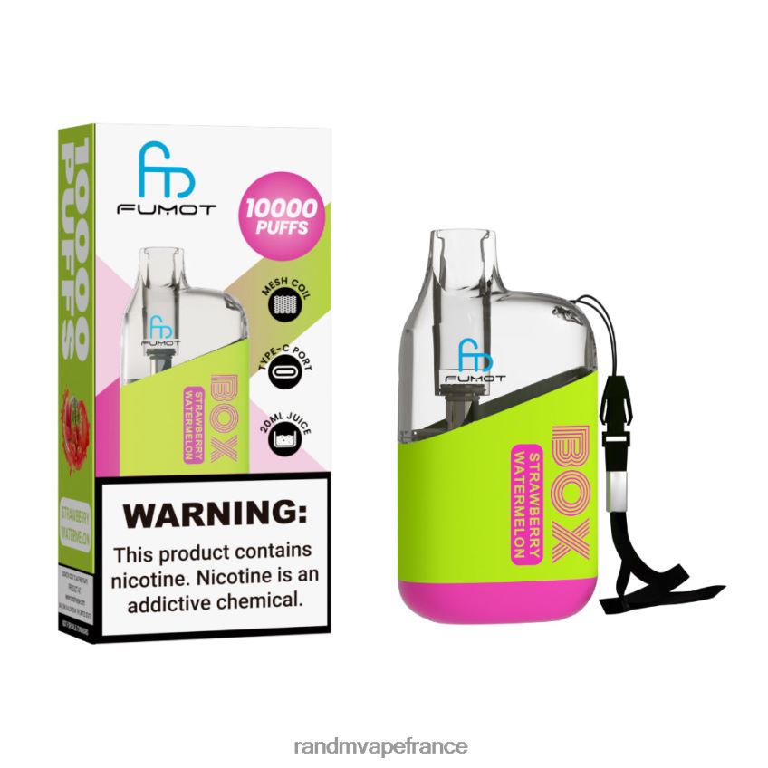 RandM Tornado France - Fumot Original RandM Tornado Box Dispositif de vape de contrôle du débit d\'air 10000 1 pièce menthe tabac 8V0DL0101