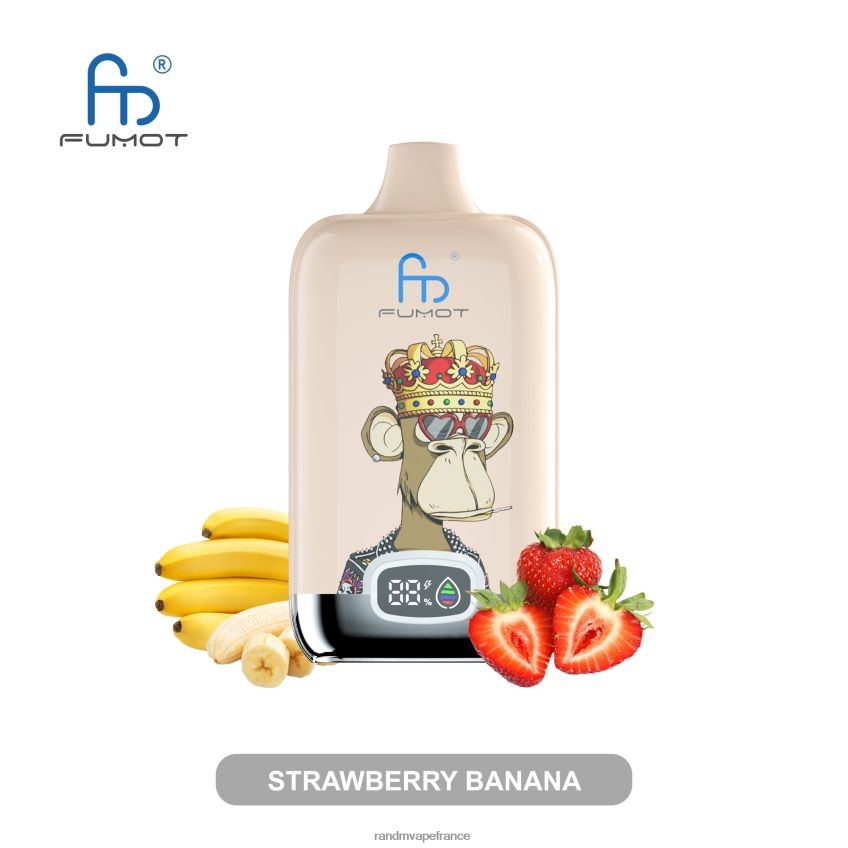 RandM Prix - Fumot Original RandM Digital Box Batterie 12000 et dispositif de vape à affichage liquide fraise banane 8V0DL06