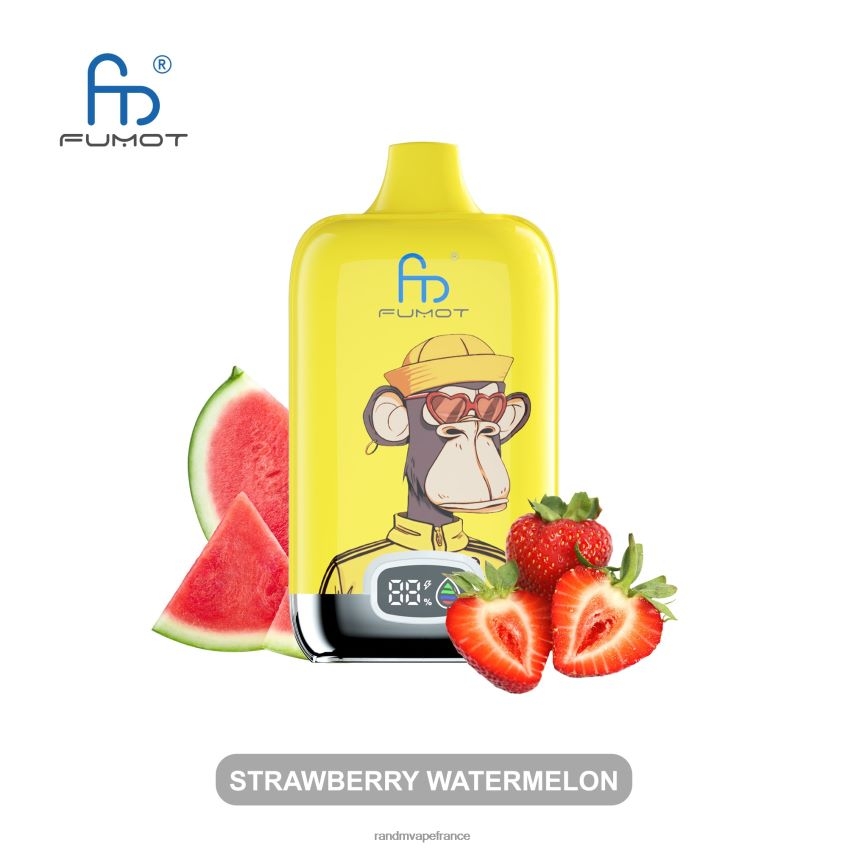 RandM Prix - Fumot Original RandM Digital Box Batterie 12000 et dispositif de vape à affichage liquide fraise banane 8V0DL06