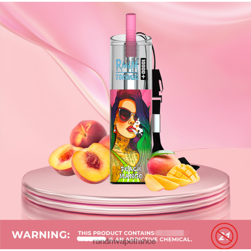 RandM Shop Avis - RandM Tornado 10000 plus dispositif de vape de contrôle du flux d\'air 1 pièce citron pomme rouge 8V0DL080
