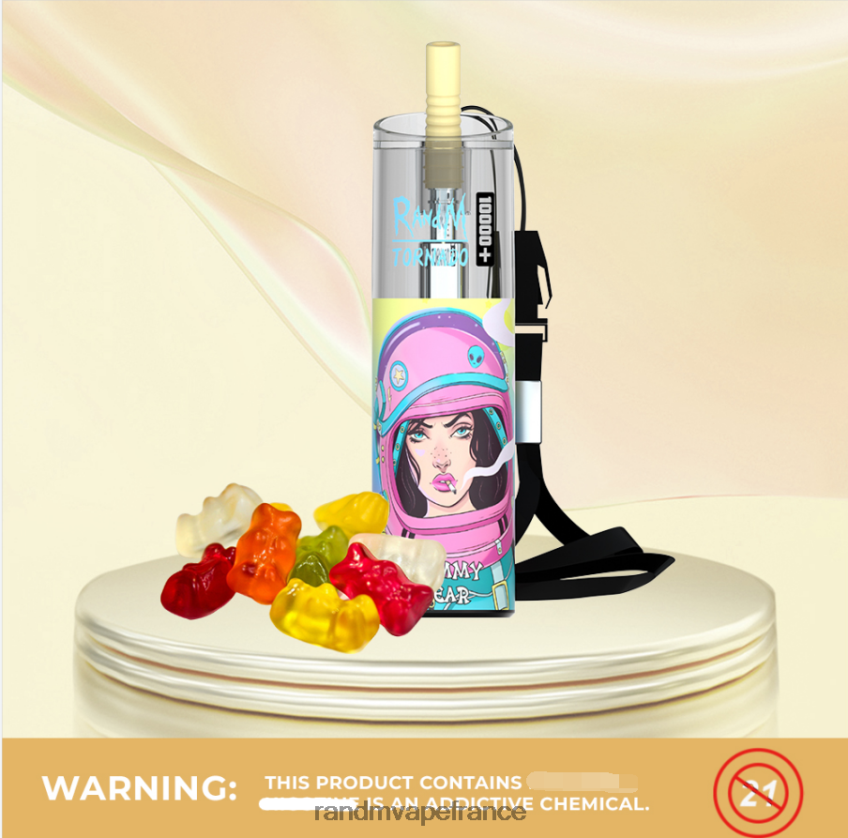 RandM Tornado Puff - RandM Tornado 10000 plus dispositif de vape de contrôle du flux d\'air 1 pièce pêche mangue 8V0DL085