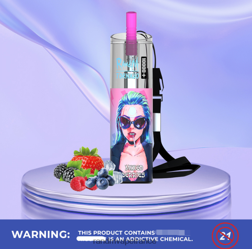 RandM Tornado Puff - RandM Tornado 10000 plus dispositif de vape de contrôle du flux d\'air 1 pièce pêche mangue 8V0DL085