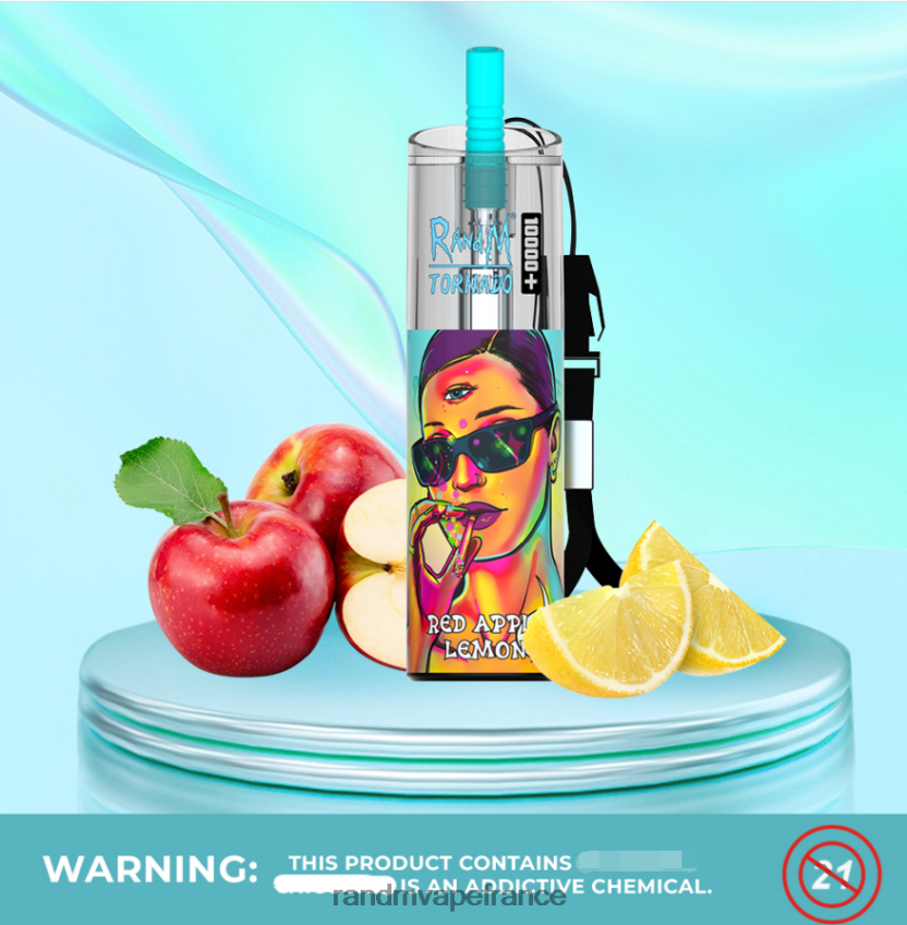 RandM Tornado Puff - RandM Tornado 10000 plus dispositif de vape de contrôle du flux d\'air 1 pièce pêche mangue 8V0DL085