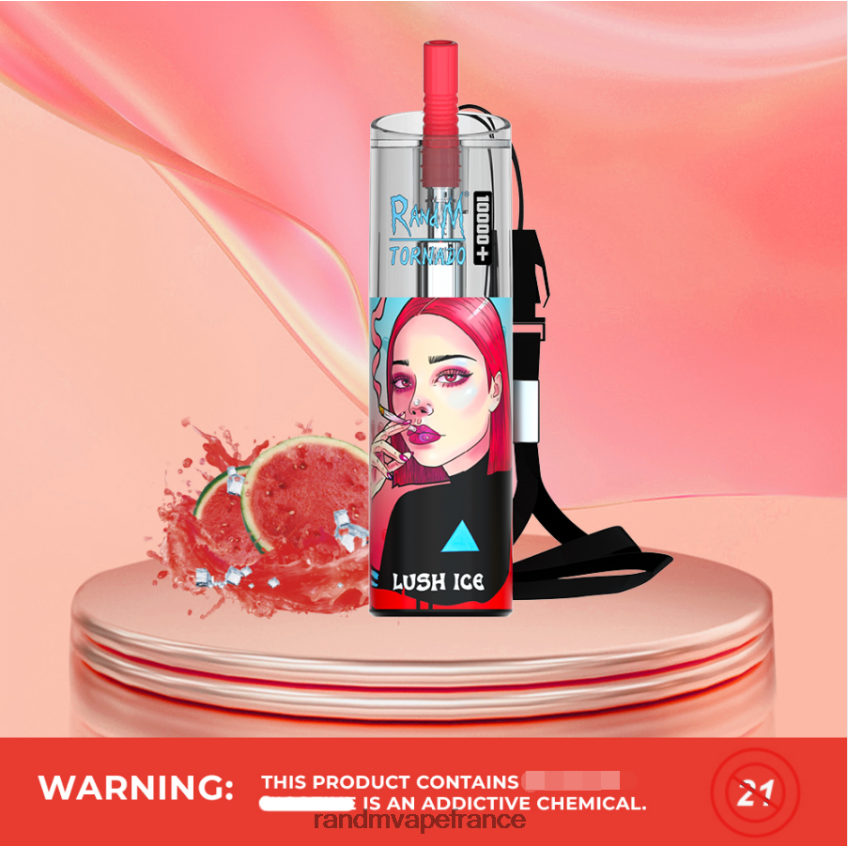 RandM Vape Paris - RandM Tornado 10000 plus dispositif de vape de contrôle du flux d'air 1 pièce glace luxuriante 8V0DL073
