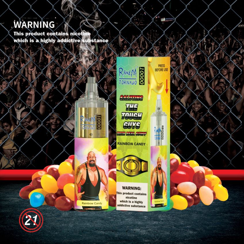 RandM Tornado Paris - RandM Tornado Dispositif de vape de contrôle du débit d\'air 10000 1 pièce fraise-kiwi 8V0DL0118