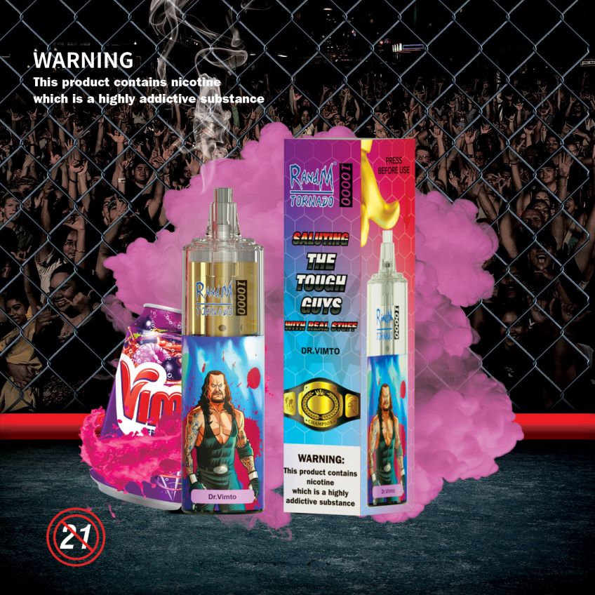 RandM Tornado Puff - RandM Tornado Dispositif de vape de contrôle du débit d\'air 10000 1 pièce baies mélangées 8V0DL0105