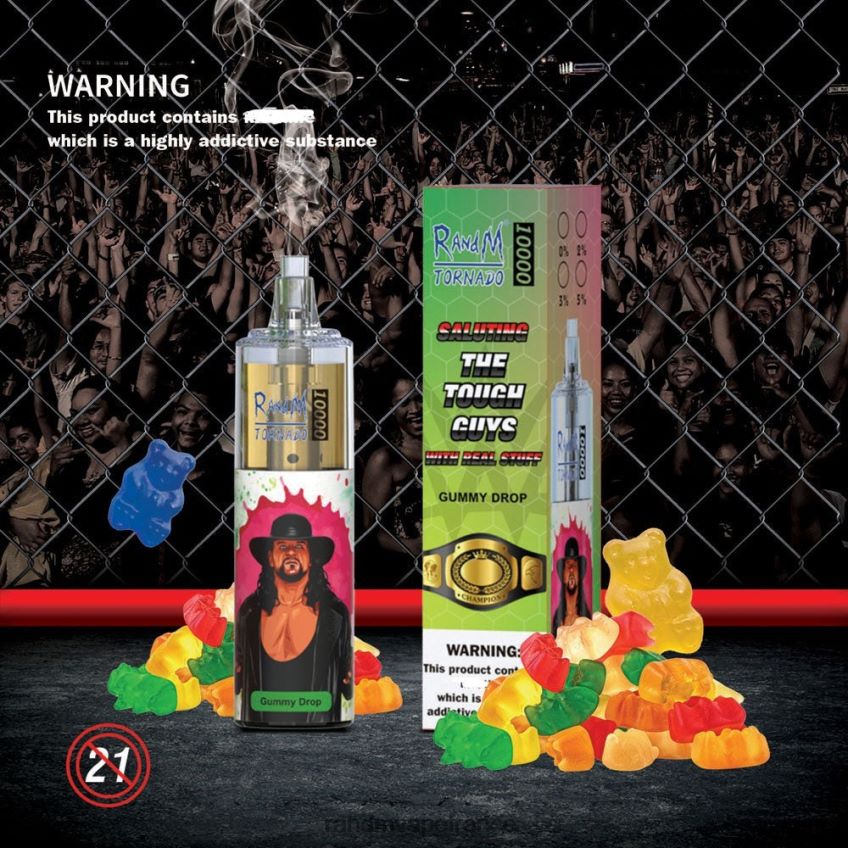 RandM Tornado Puff - RandM Tornado Dispositif de vape de contrôle du débit d\'air 10000 1 pièce baies mélangées 8V0DL0105