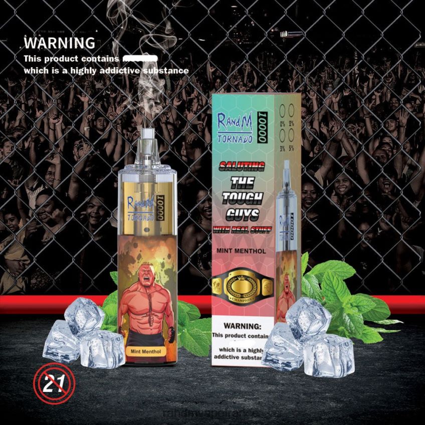 RandM Vape Paris - RandM Tornado Dispositif de vape de contrôle du débit d\'air 10000 1 pièce cerise aux myrtilles 8V0DL0103