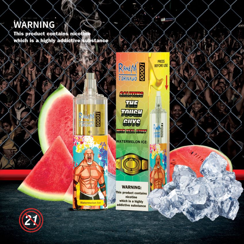 RandM Vape Prix - RandM Tornado Dispositif de vape de contrôle du débit d\'air 10000 1 pièce beignet aux fraises 8V0DL0107