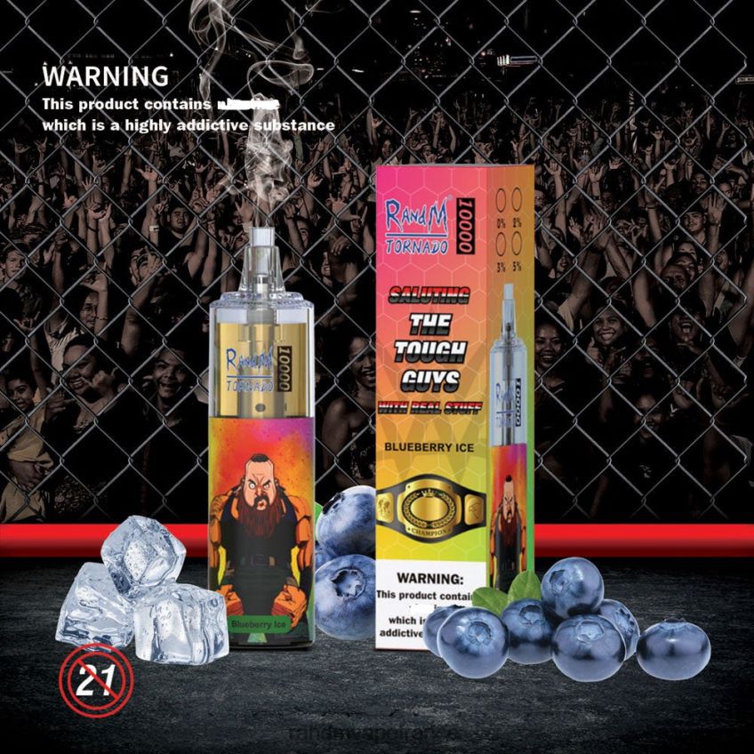 RandM Vape Prix - RandM Tornado Dispositif de vape de contrôle du débit d\'air 10000 1 pièce beignet aux fraises 8V0DL0107