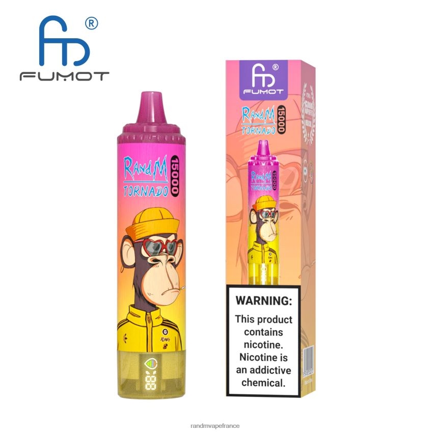 RandM Prix - Fumot RandM Tornado Appareil de vape 15000 avec batterie et affichage ejuice version 1 vimto 8V0DL026