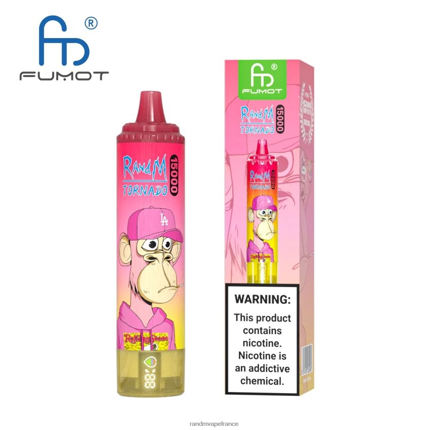 RandM Prix - Fumot RandM Tornado Appareil de vape 15000 avec batterie et affichage ejuice version 1 vimto 8V0DL026