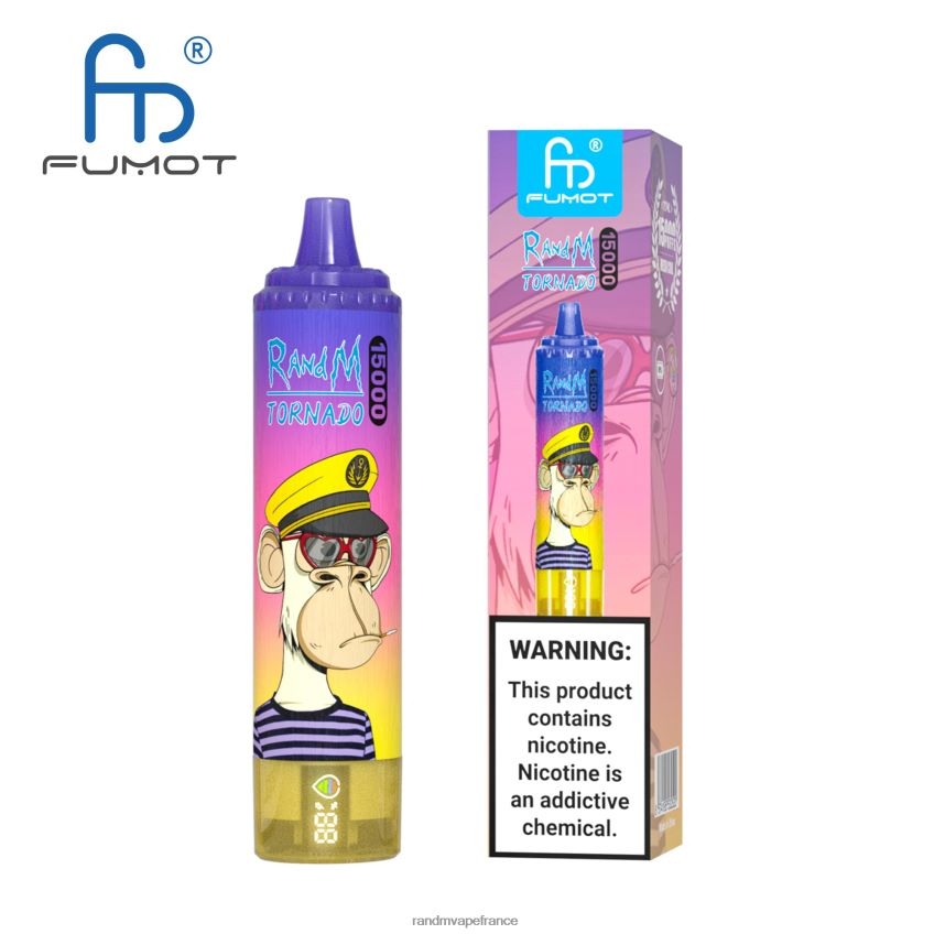 RandM Prix - Fumot RandM Tornado Appareil de vape 15000 avec batterie et affichage ejuice version 1 vimto 8V0DL026