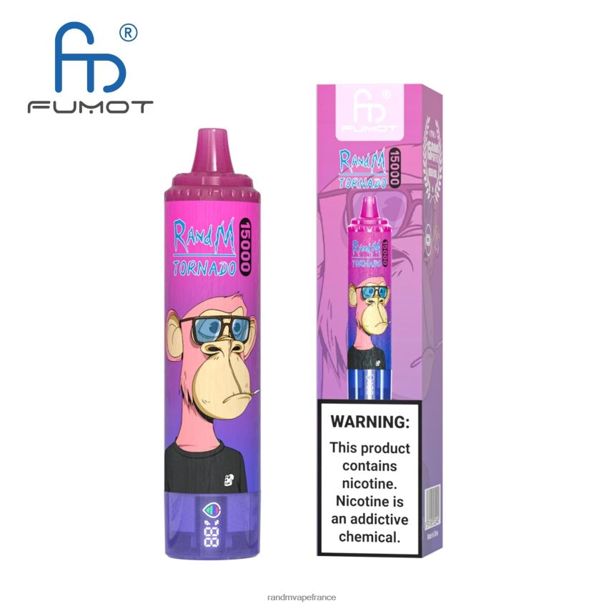 RandM Prix - Fumot RandM Tornado Appareil de vape 15000 avec batterie et affichage ejuice version 1 vimto 8V0DL026