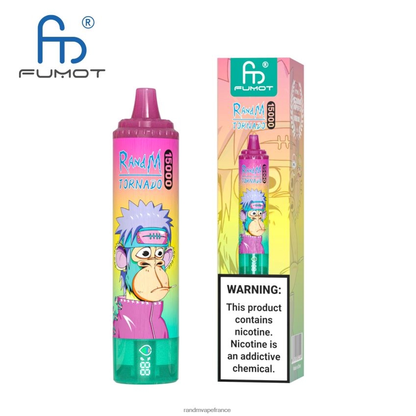 RandM Prix - Fumot RandM Tornado Appareil de vape 15000 avec batterie et affichage ejuice version 1 vimto 8V0DL026