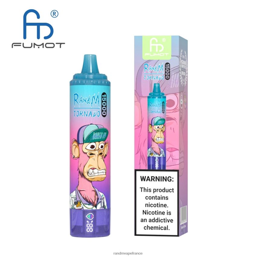 RandM Prix - Fumot RandM Tornado Appareil de vape 15000 avec batterie et affichage ejuice version 1 vimto 8V0DL026