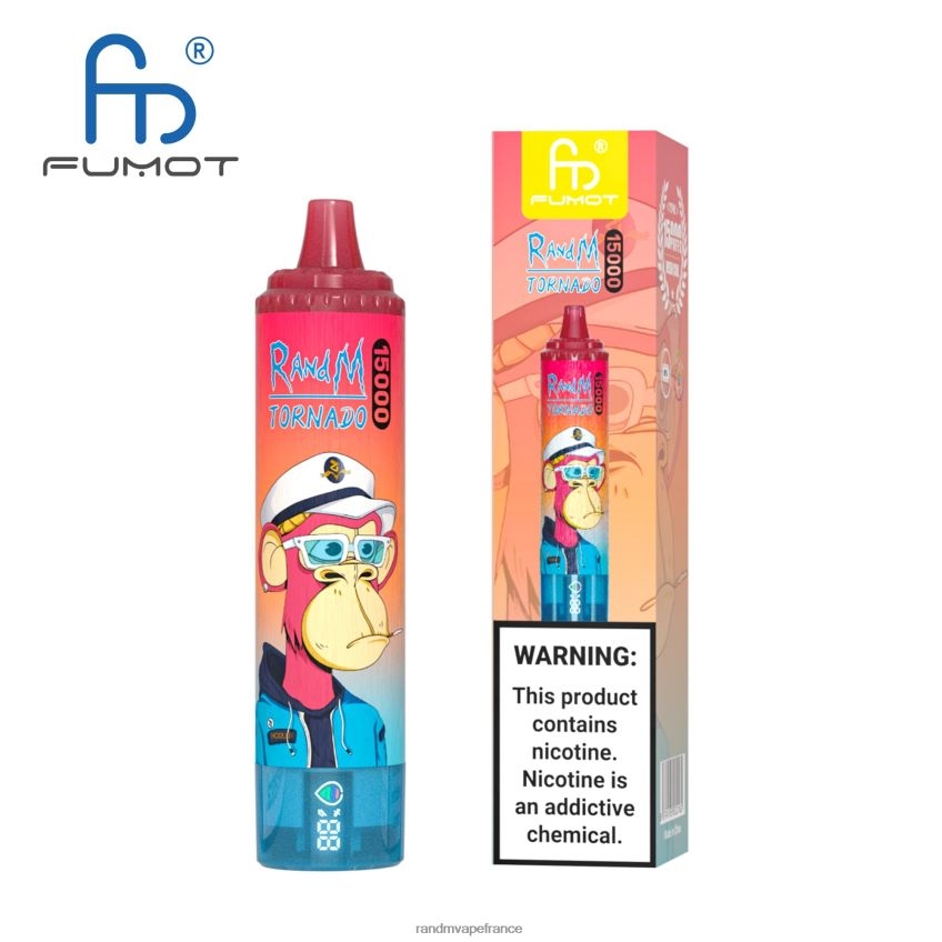 RandM Prix - Fumot RandM Tornado Appareil de vape 15000 avec batterie et affichage ejuice version 1 vimto 8V0DL026