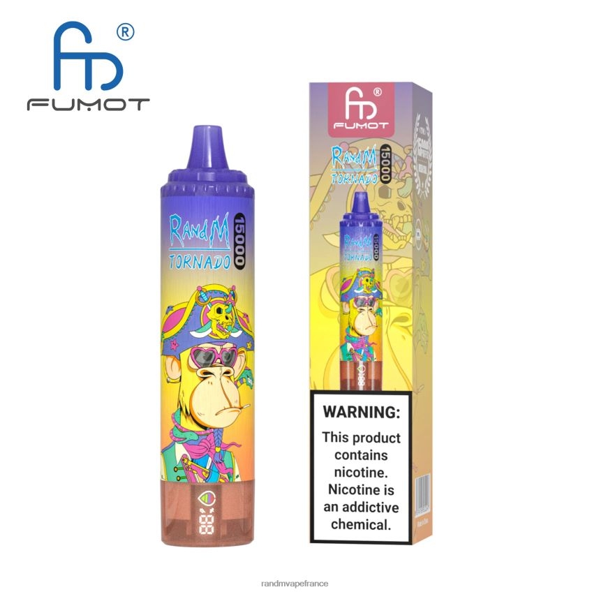 RandM Prix - Fumot RandM Tornado Appareil de vape 15000 avec batterie et affichage ejuice version 1 vimto 8V0DL026