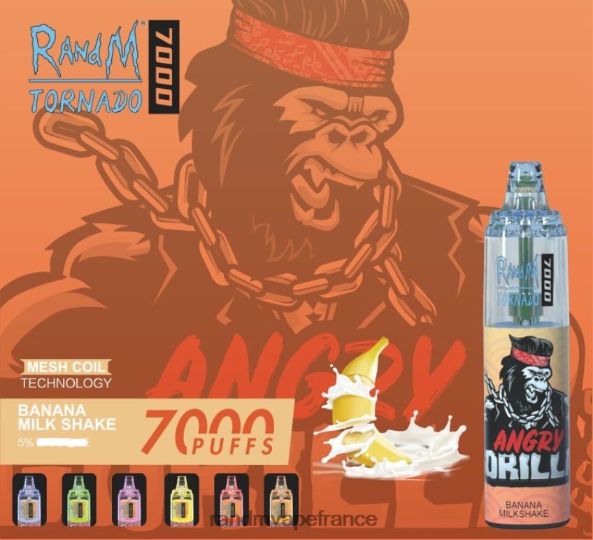 RandM Prix - RandM Tornado Dispositif de vape de contrôle du flux d\'air 7000 1 pièce Baies mélangées 8V0DL0176