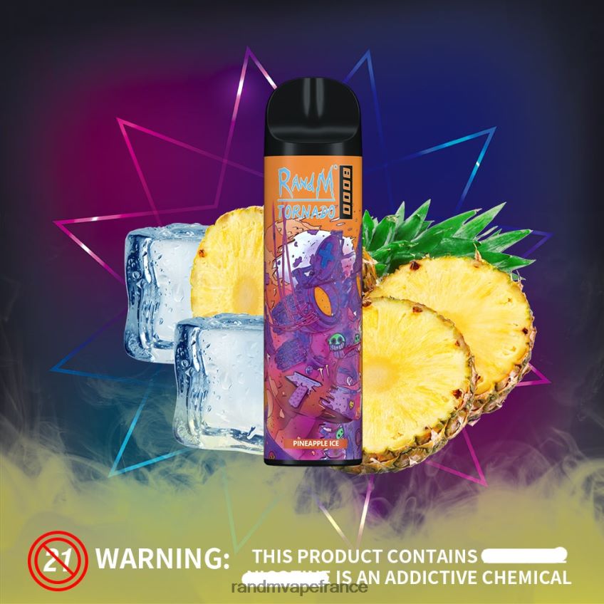 RandM Shop Avis - RandM Tornado Dispositif de vape de contrôle du flux d\'air 8000 1 pièce fraise-kiwi 8V0DL0250