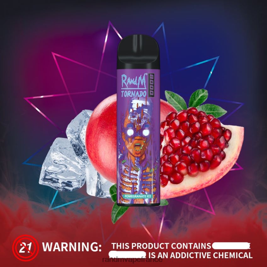 RandM Shop Avis - RandM Tornado Dispositif de vape de contrôle du flux d\'air 8000 1 pièce fraise-kiwi 8V0DL0250