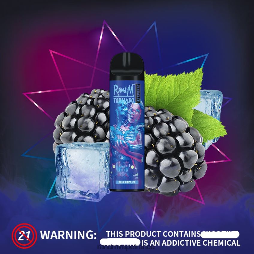 RandM Shop Avis - RandM Tornado Dispositif de vape de contrôle du flux d\'air 8000 1 pièce fraise-kiwi 8V0DL0250