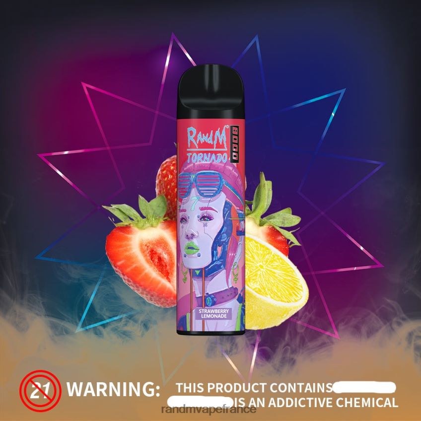 RandM Shop Avis - RandM Tornado Dispositif de vape de contrôle du flux d\'air 8000 1 pièce pomme aigre 8V0DL0240