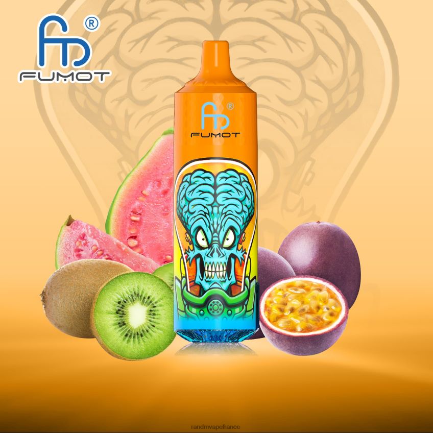 RandM Shop Avis - Fumot RandM Tornado Appareil de vape 9000 pro avec batterie et écran ejuice version 1 kiwi fruit de la passion goyave 8V0DL0190
