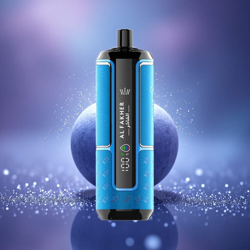 Al Fakher Crown Bar 15K Hypermax Baie Bleue Gencive Compact Léger 22ml