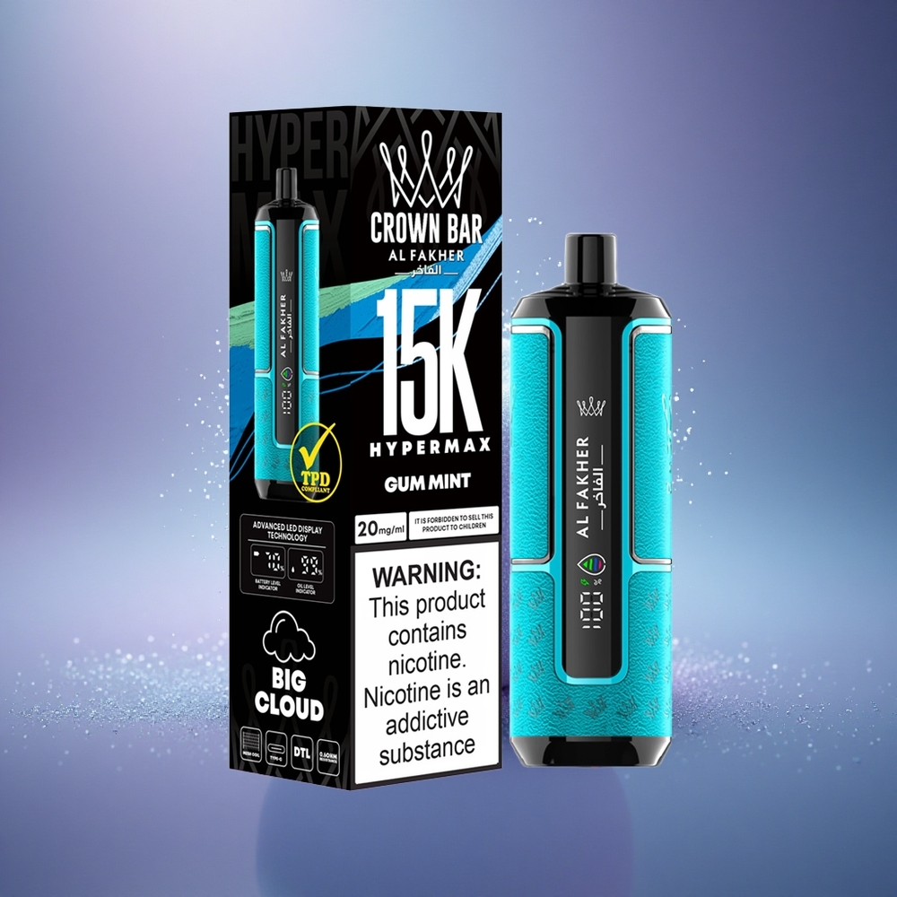 Al Fakher Crown Bar 15K Hypermax Bonbon Menthol Compact 22ml 600mAh