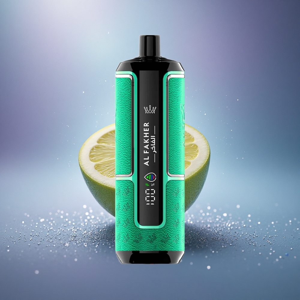 Al Fakher Crown Bar 15K Hypermax Citron Menthe Hypermax Portable