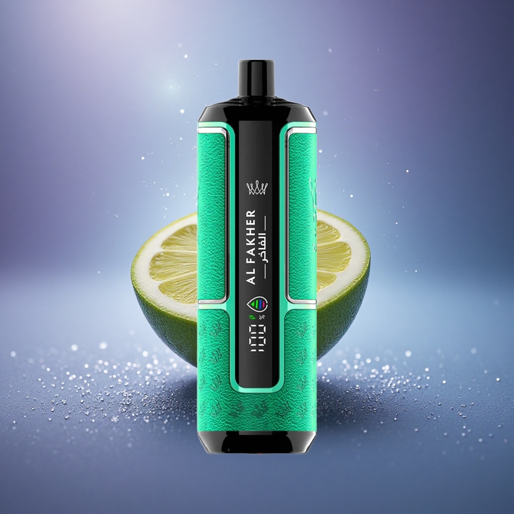 Al Fakher Crown Bar 15K Hypermax Citron Vert Hypermax Port-C Léger