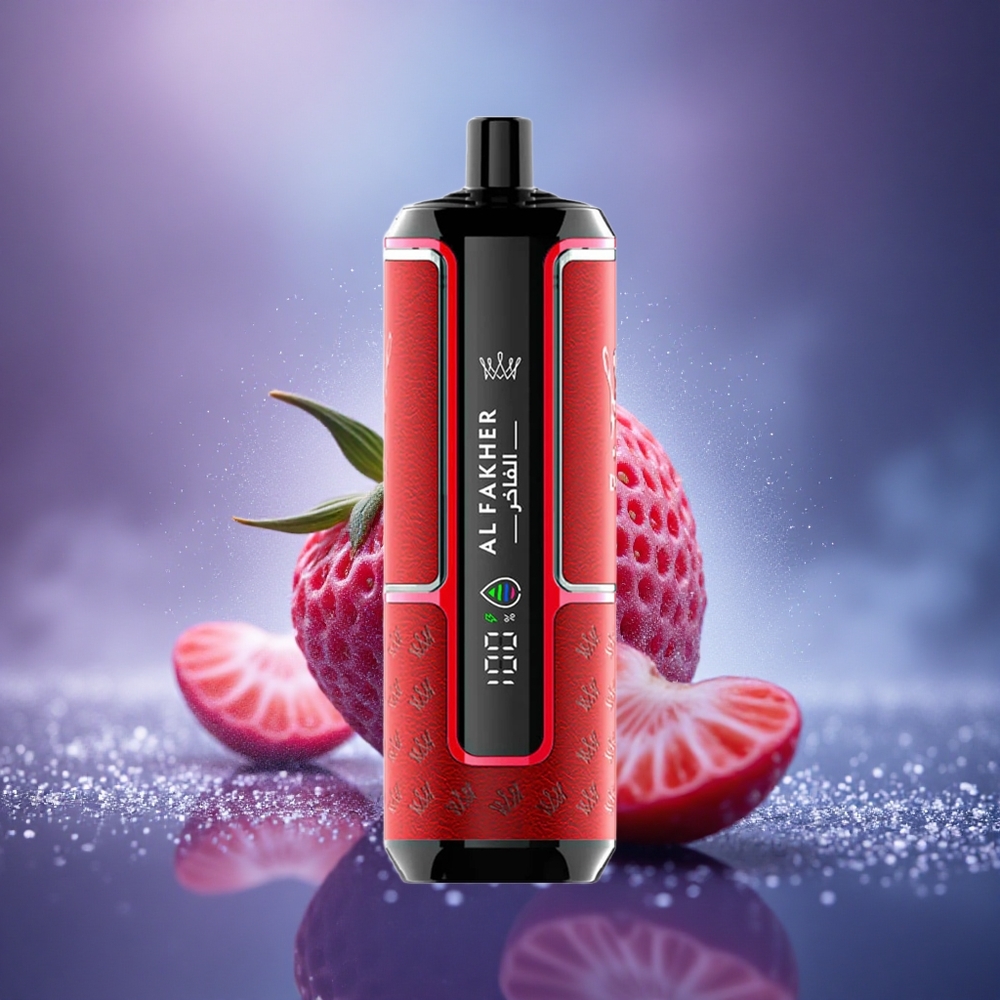 Al Fakher Crown Bar 15K Hypermax Fraise Fouet Électrique 22ml 600mAh