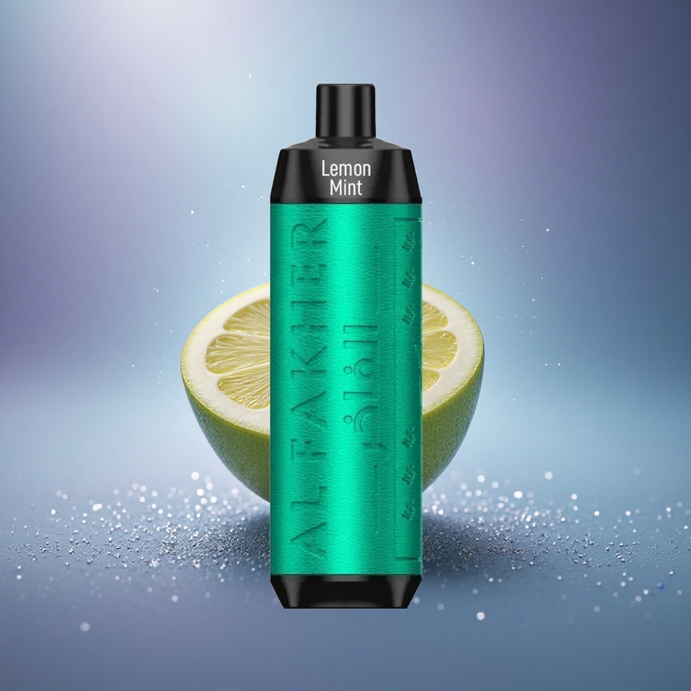 Al Fakher Crown Bar 8000 Crystal Menthe Citronnée avec Batterie 600mah et Résistance 0.6 ohm