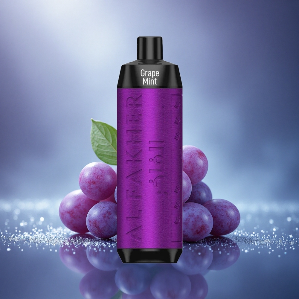Al Fakher Crown Bar 8000 Crystal Menthe Raisin Cristal avec 18ml et 5mg