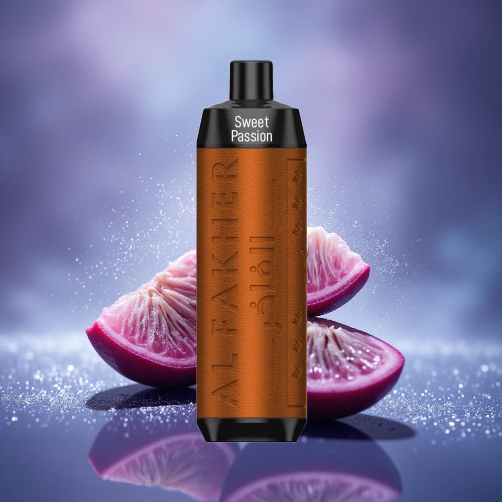 Al Fakher Crown Bar 8000 Crystal Passionfruit Douce avec Batterie 600mAh et Capacité 18ml