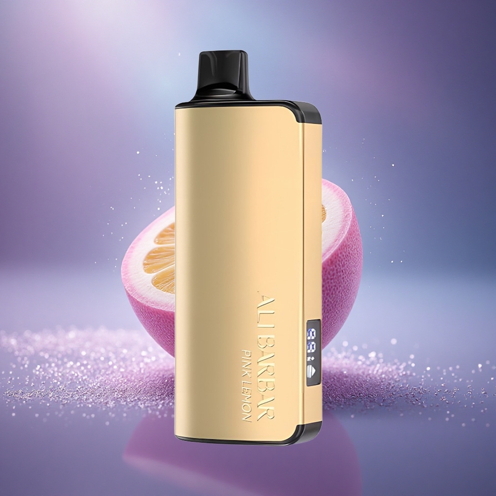 Alibarbar Ingot 9000 Puffs Citron Rose Lumineux 22ml 2350mah LED