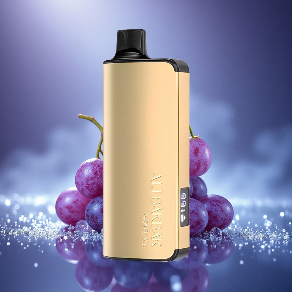 Alibarbar Ingot 9000 Puffs Glace de Raisin 22ml LED