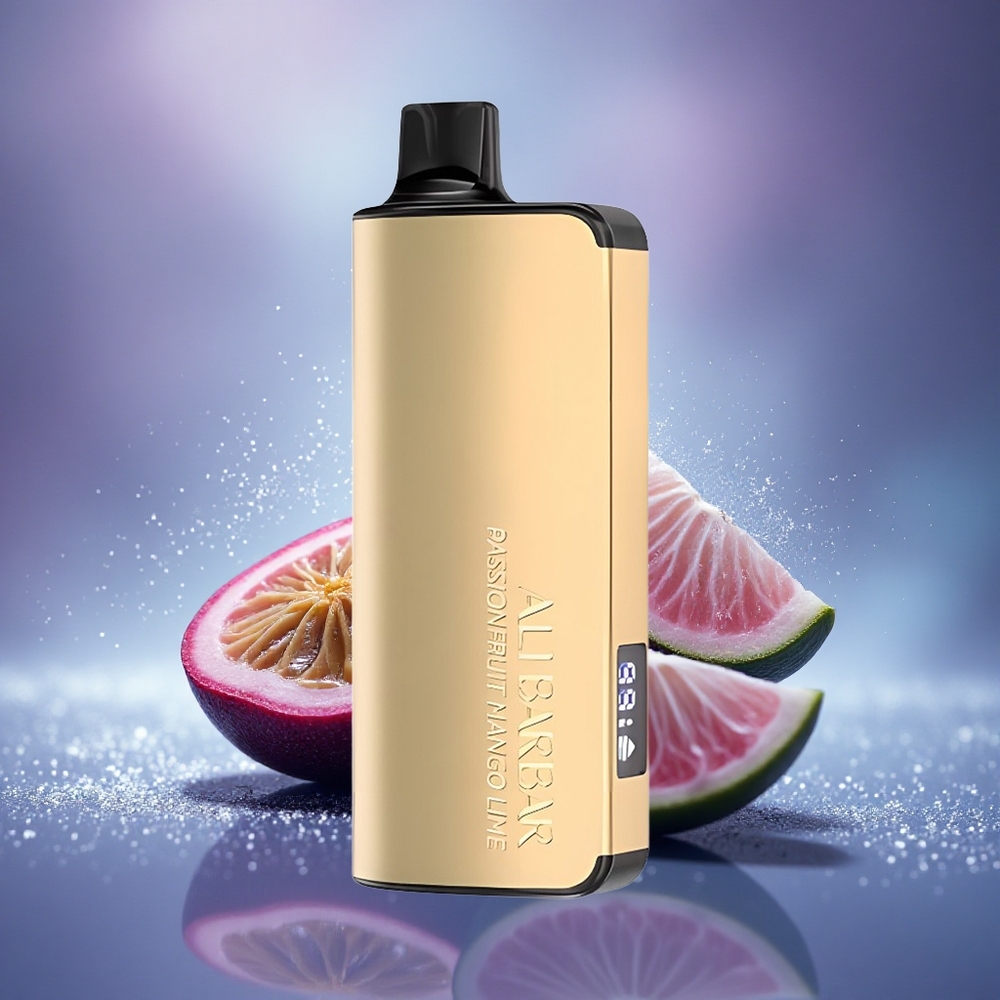 Alibarbar Ingot 9000 Puffs Passionfruit Mangue Citron Vert avec Affichage LED et Batterie 2350mAh