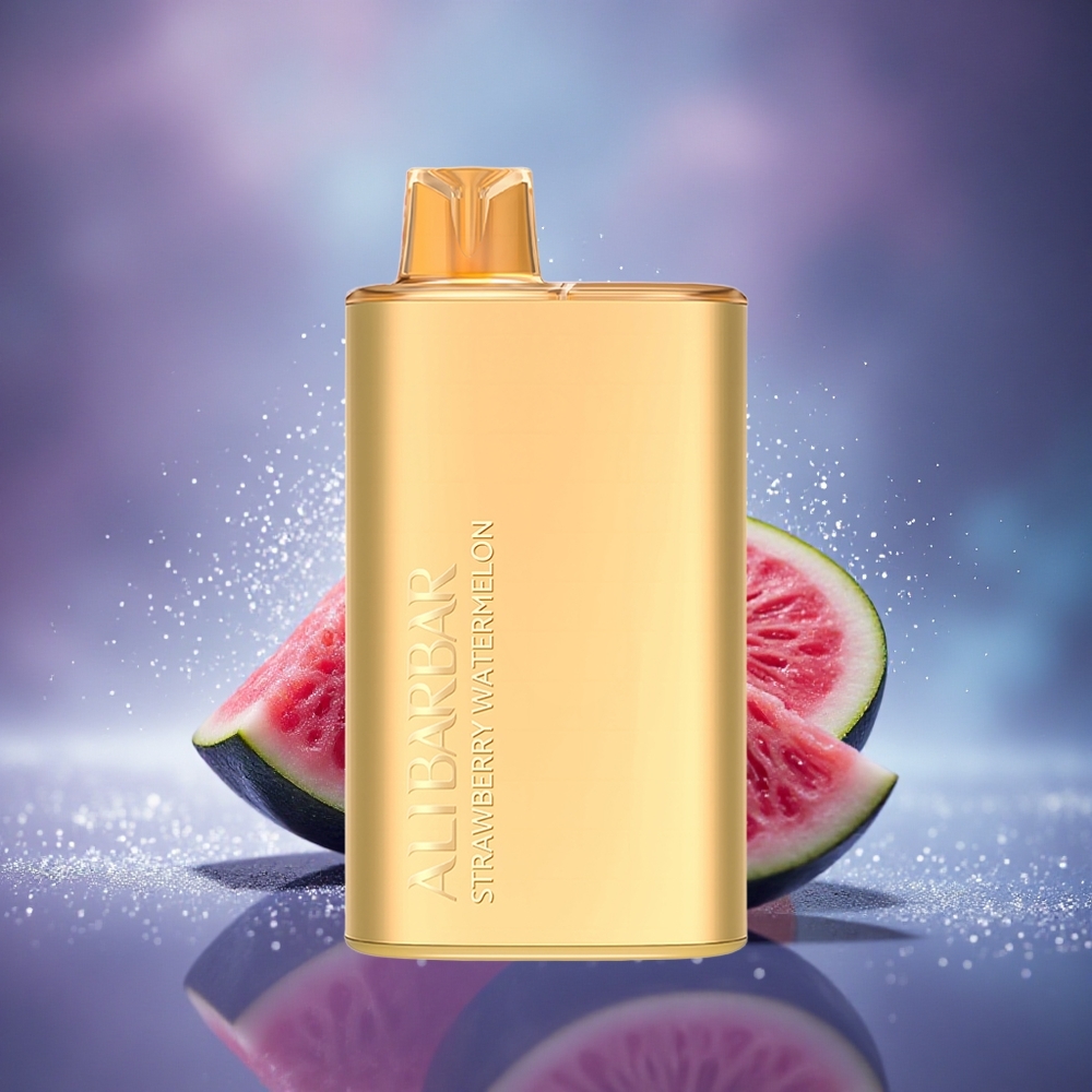 Alibarbar Rich 8000 Puffs Pastèque-Fraise Élégant 20ml Non Rechargeable