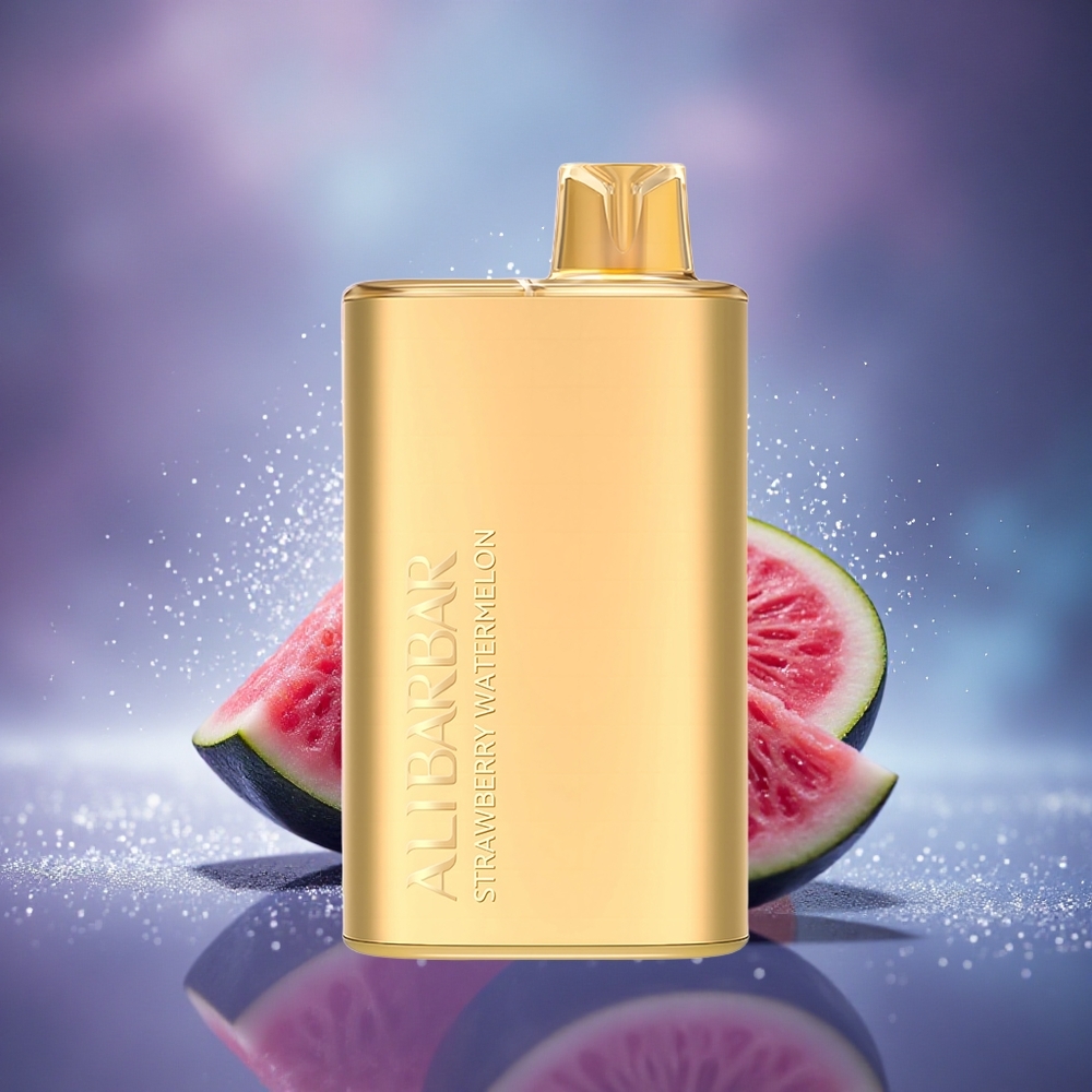 Alibarbar Rich 8000 Puffs Pastèque-Fraise Élégant 20ml Non Rechargeable
