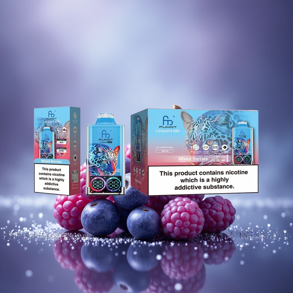 Fumot Leopard 40K Puffs Baies Mixtes 5% Dual Mesh 700mAh Type-C