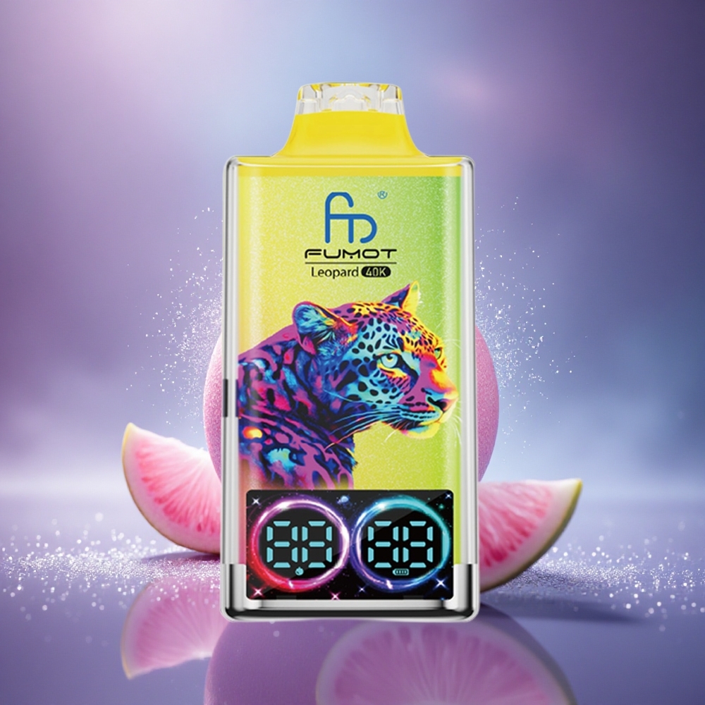 Fumot Leopard 40K Puffs Citronnade Rose Dual Mesh 5% Type-C 700mAh