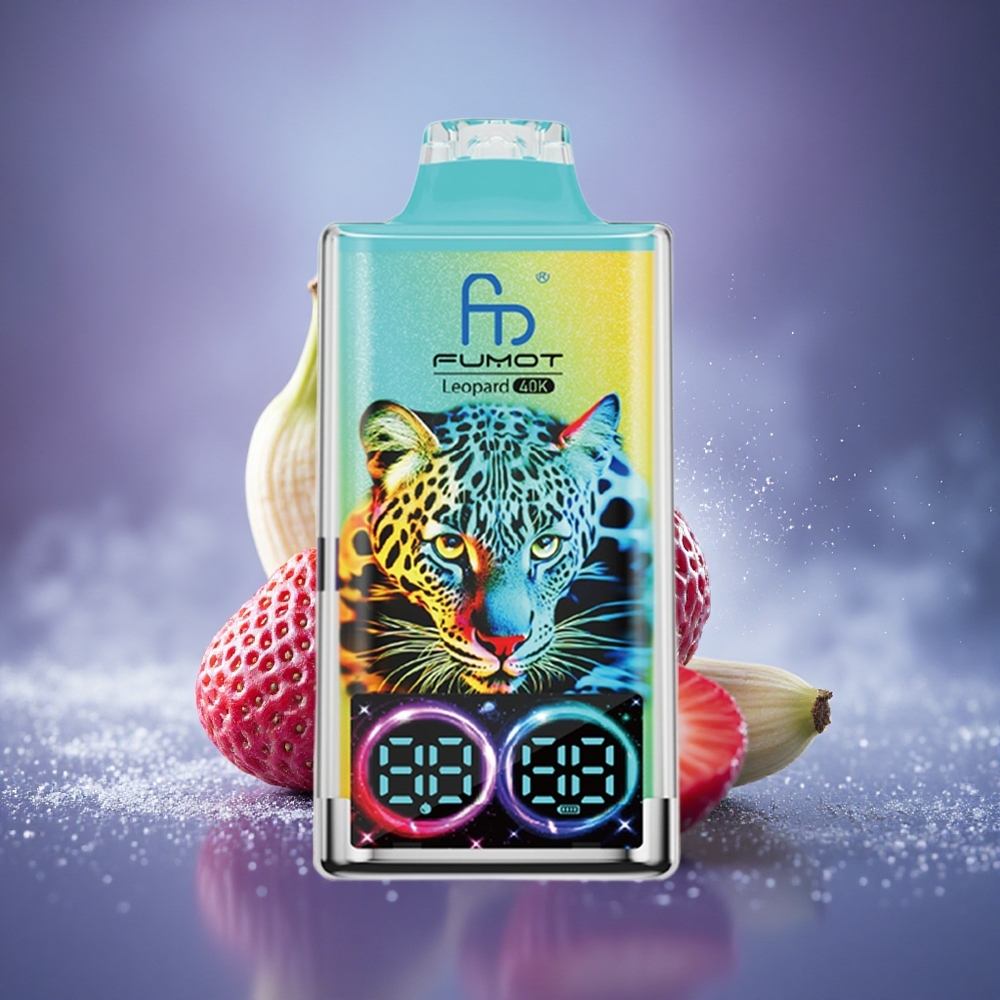 Fumot Leopard 40K Puffs Fraise Banane Dual Mesh 5% Nicotine 700mAh
