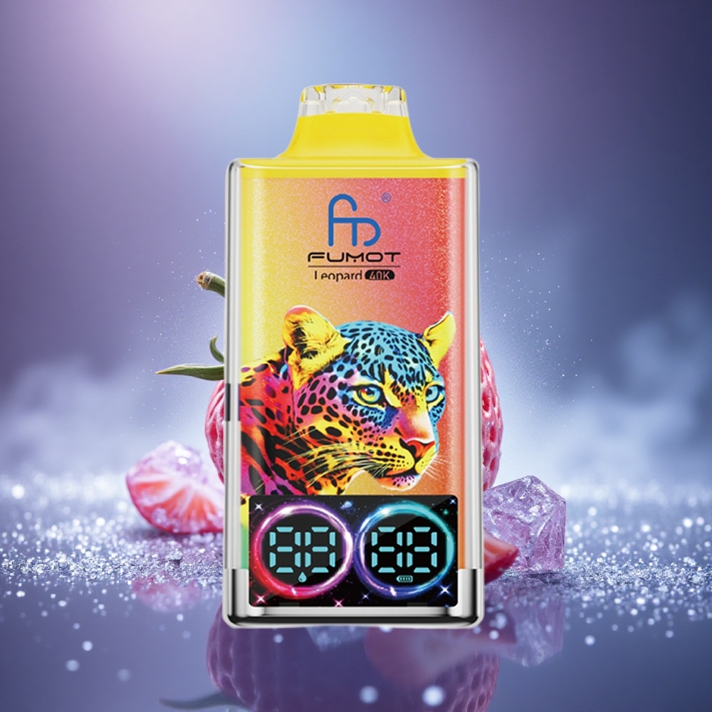 Fumot Leopard 40K Puffs Glace à la Fraise Dual Mesh 5%